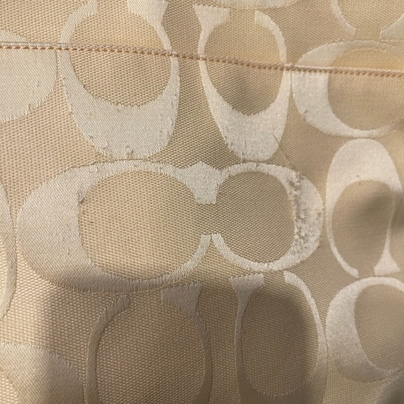 Coach Signature Stripe Duffle Shoulder Crossbody Bag F21905 Bright Yellow - Picture 11 of 16